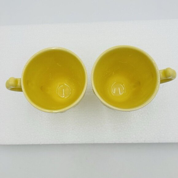 (2) J. Willfred Sadek VERA BRADLEY MY HOME Yellow 4.5" Mugs Portugal - Picture 7 of 9